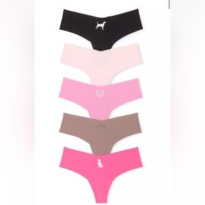 PINK Victoria’s Secret 5 pack no show thong M